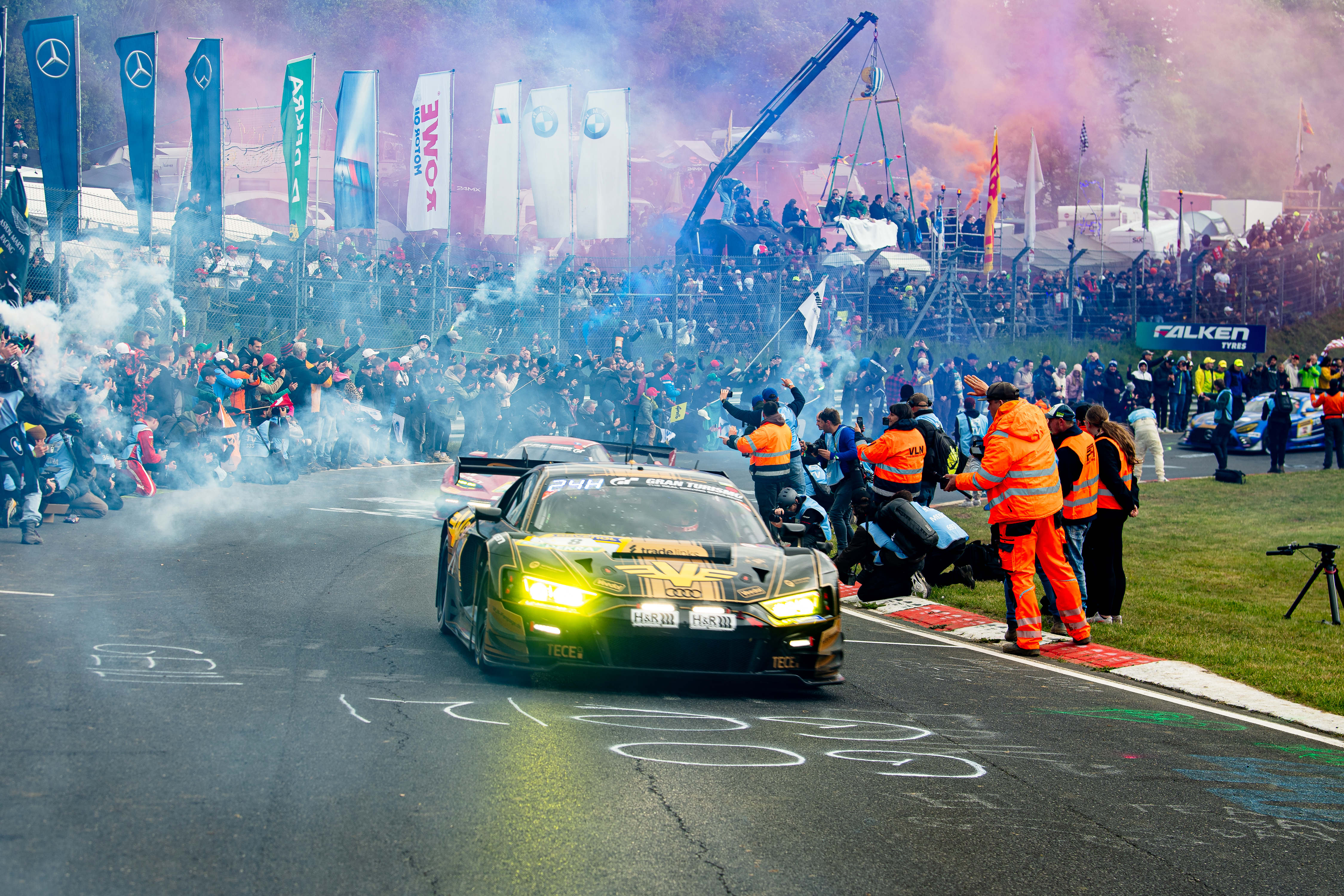 54. ADAC RAVENOL 24h Nürburgring 2026 ADAC RAVENOL 24h Nürburgring GE Formationsrunde 8 Audi R8 LMS GT3 evo II, JUTA Racing - picture by Alexander Franz Nürburg Nürburgring Rheinland-Pfalz Germany