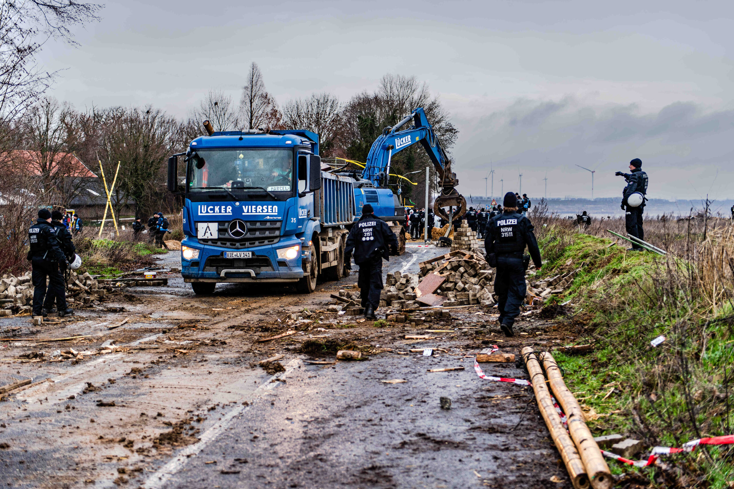 Protestcamp und Besetzung in Lützerath, Januar 2023 – Foto Alexander Franz