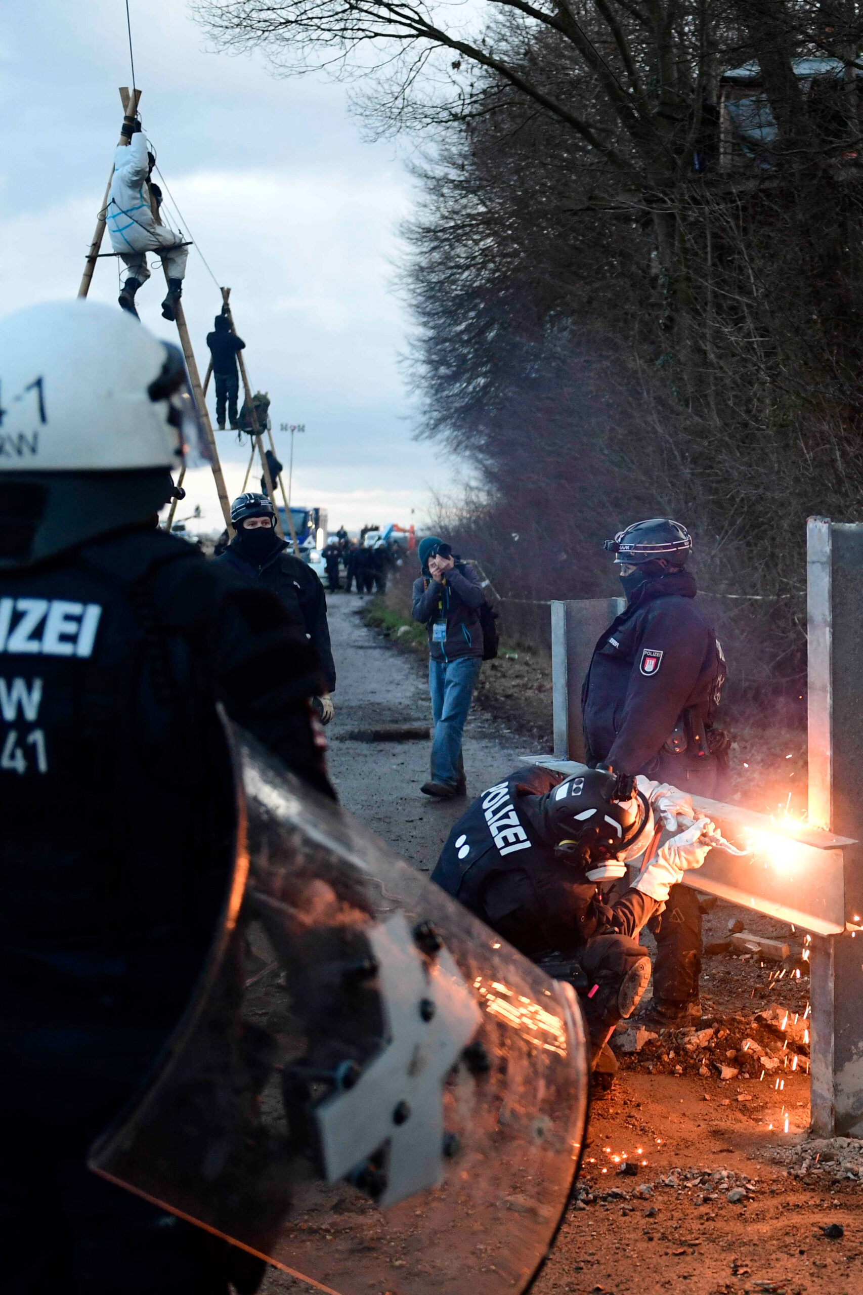 Räumung von Lützerath Tag 1, Januar 2023 – Fotojournalist Alexander Franz