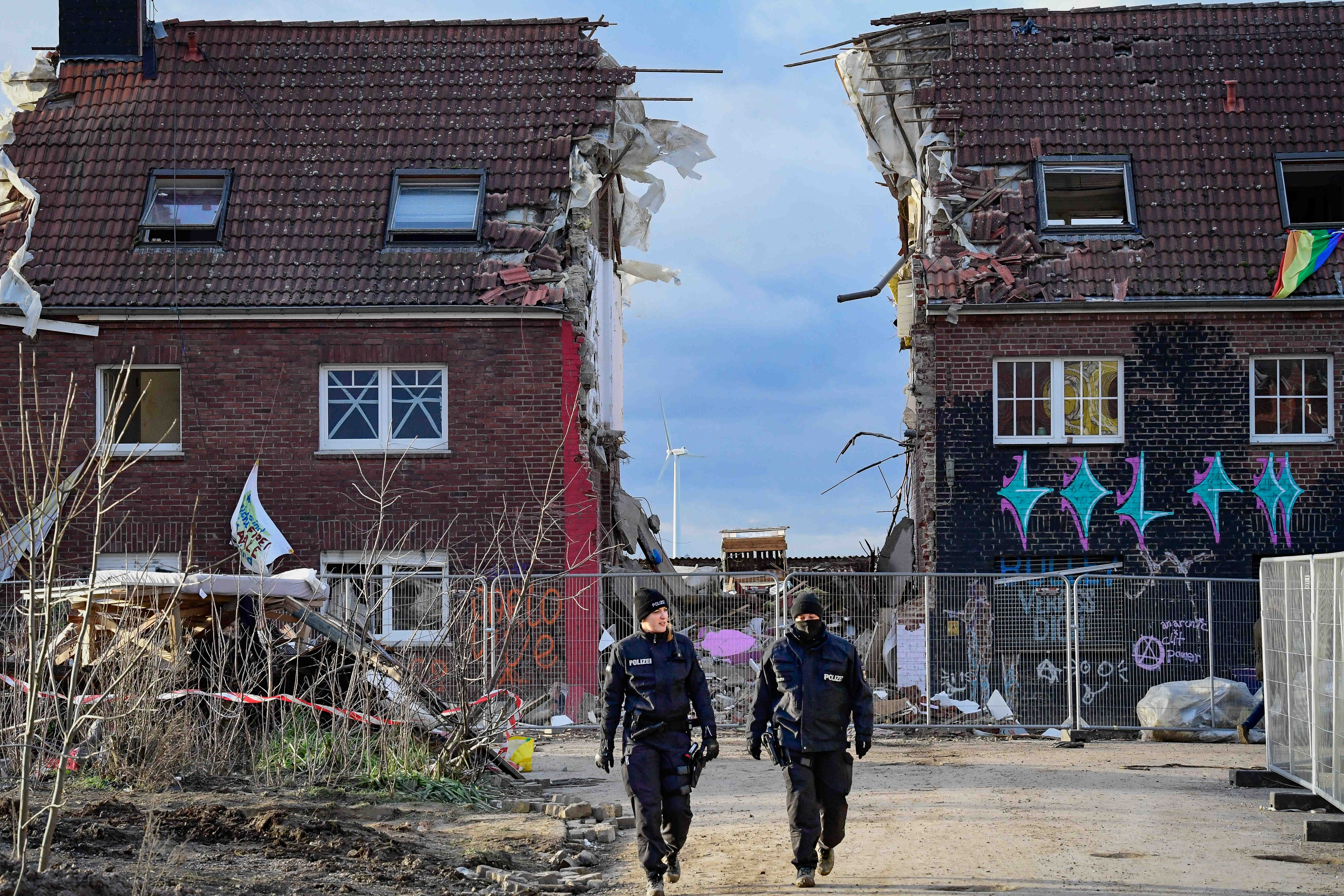 Räumung von Lützerath Tag 5, Polizei und Protest – Foto Alexander Franz