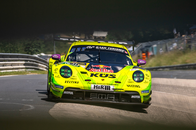 Manthey EMA im Porsche 911 GT3 R im Grello-Design gewinnt das Top-Qualifying des ADAC RAVENOL 24h Nürburgring 2025, 20.06.25, Nürburg, Nürburgring, RLP, Foto: Alexander Franz