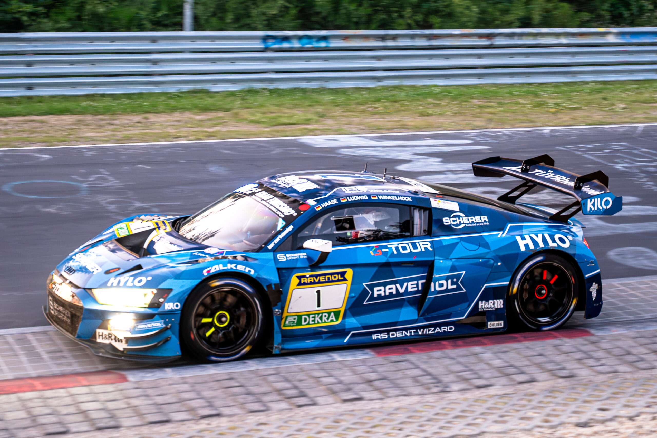 Audi (1#) R8 LMS von Scherer PHX - ADAC RAVENOL 24h Nürburgring 2025, 21.06.25, Nürburg, Nürburgring, RLP, Foto: Alexander Franz